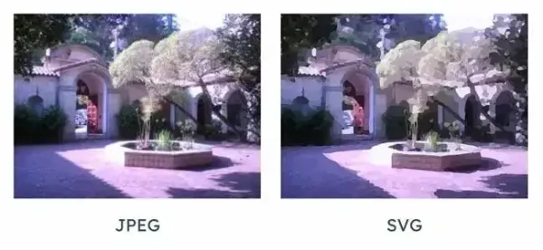 تفاوت فایل SVG و JPEG